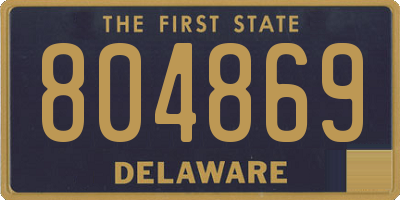 DE license plate 804869