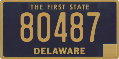 DE license plate 80487