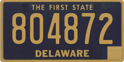 DE license plate 804872