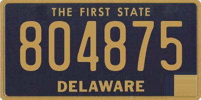 DE license plate 804875