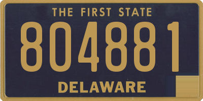 DE license plate 804881