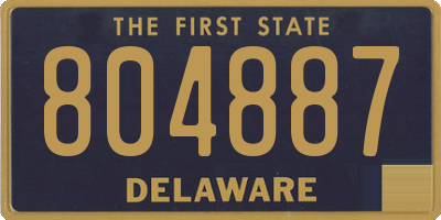 DE license plate 804887
