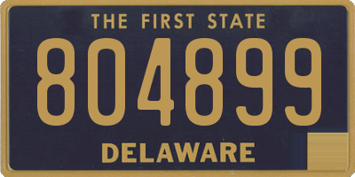 DE license plate 804899
