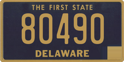 DE license plate 80490