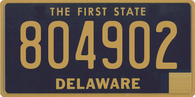 DE license plate 804902