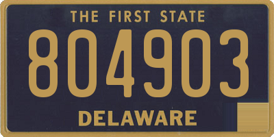 DE license plate 804903