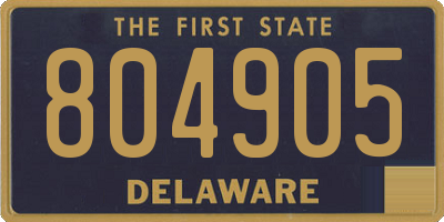 DE license plate 804905