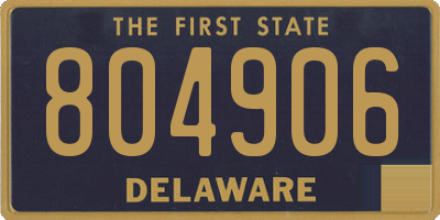 DE license plate 804906