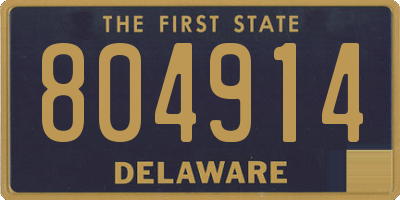 DE license plate 804914