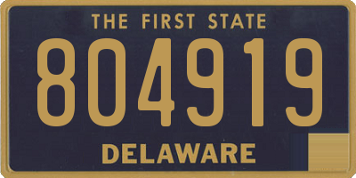 DE license plate 804919
