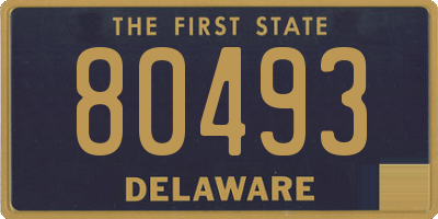 DE license plate 80493