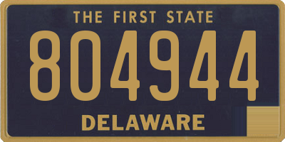 DE license plate 804944