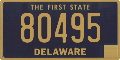 DE license plate 80495