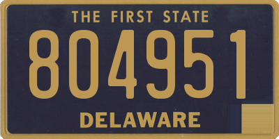 DE license plate 804951