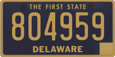 DE license plate 804959