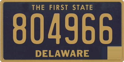 DE license plate 804966