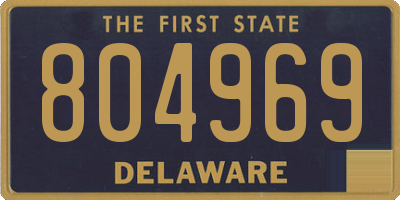 DE license plate 804969