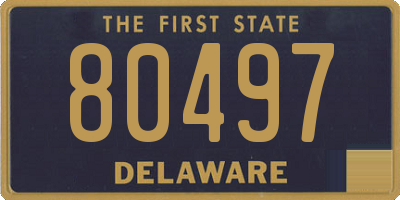 DE license plate 80497
