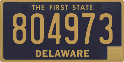 DE license plate 804973