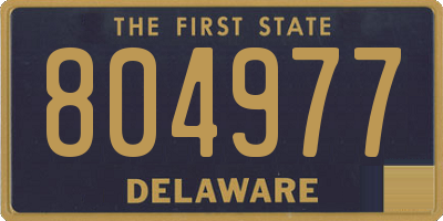 DE license plate 804977
