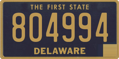 DE license plate 804994