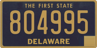 DE license plate 804995