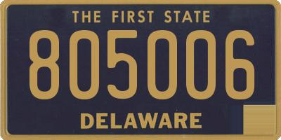 DE license plate 805006