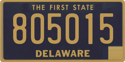 DE license plate 805015