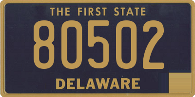 DE license plate 80502