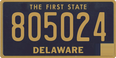 DE license plate 805024