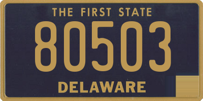 DE license plate 80503