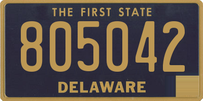 DE license plate 805042