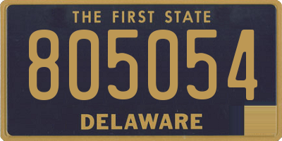 DE license plate 805054