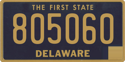 DE license plate 805060