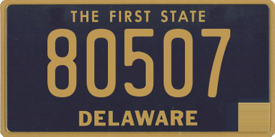 DE license plate 80507