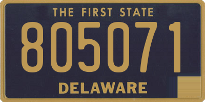 DE license plate 805071
