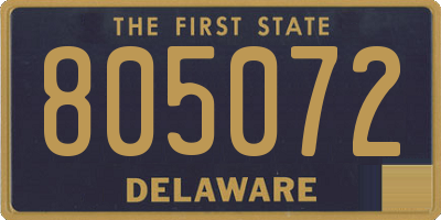 DE license plate 805072