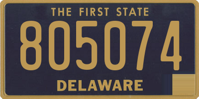 DE license plate 805074