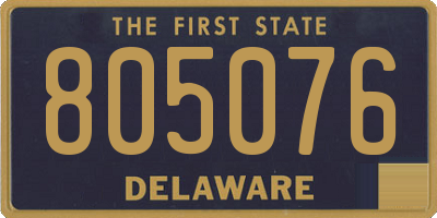 DE license plate 805076