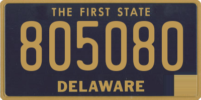 DE license plate 805080