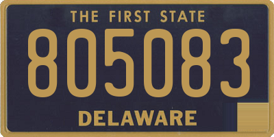 DE license plate 805083