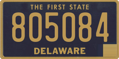 DE license plate 805084