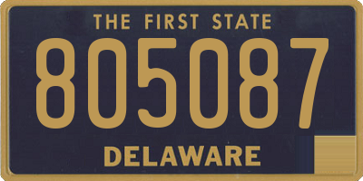 DE license plate 805087