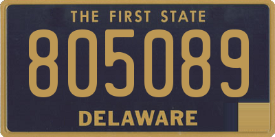 DE license plate 805089