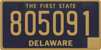 DE license plate 805091