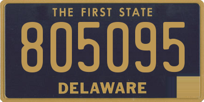 DE license plate 805095