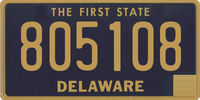 DE license plate 805108