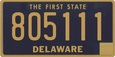 DE license plate 805111