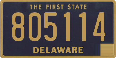 DE license plate 805114