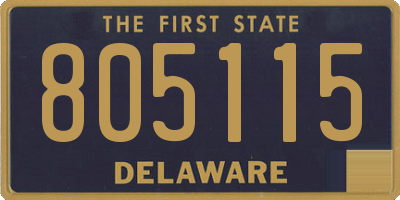 DE license plate 805115